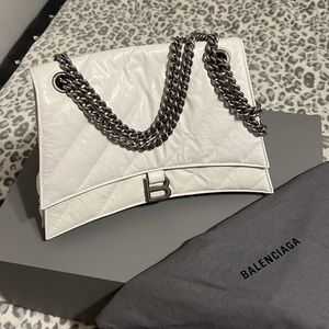Balenciaga White Calfskin crossbody bag